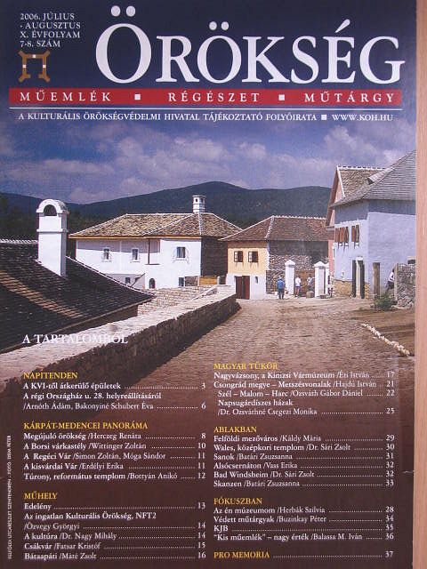 Arnóth Ádám - Örökség 2006. július-augusztus [antikvár]