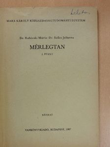 Bordáné Dr. Rabóczki Mária - Mérlegtan 2. [antikvár]