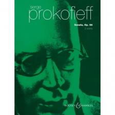PROKOFIEFF, SERGE - SONATA, OP.56 (1932) FOR 2 VIOLINS