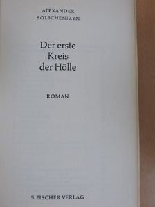 Alexander Solschenizyn - Der erste Kreis der Hölle [antikvár]