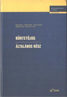 Büntetőjog - Általános rész [antikvár]