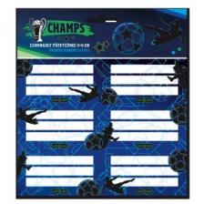 Champs: Füzetcímke - 3 x 6 db-os