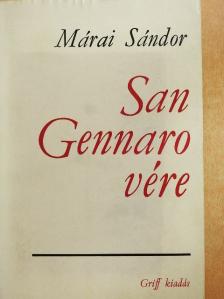Márai Sándor - San Gennaro vére [antikvár]