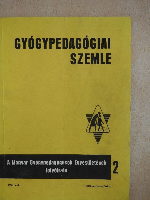 Bődör Jenő - Gyógypedagógiai Szemle 1988. április-június [antikvár]
