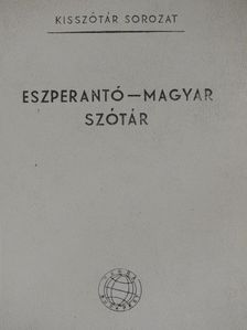Pechan Alfonz - Eszperantó-magyar szótár  [antikvár]
