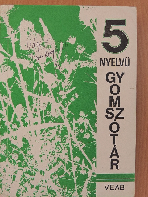 5 nyelvű gyomszótár [antikvár]