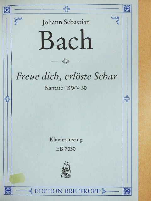 Georg Christian Lehms - Kantate BWV 30-39. [antikvár]