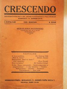 Dr. Gombosi György - Crescendo 1928. március [antikvár]