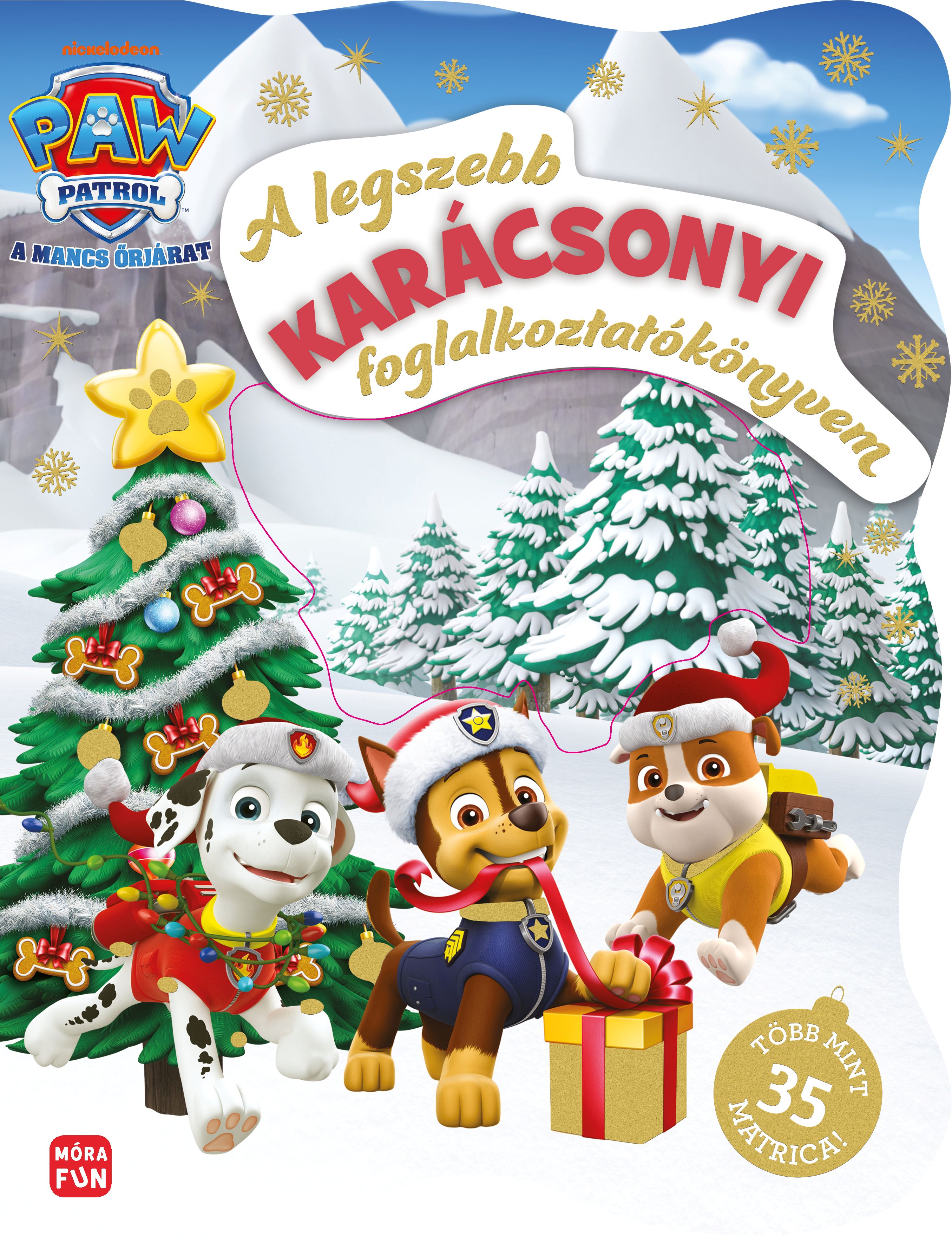 Mancs Őrjárat - A legszebb karácsonyi foglalkoztatókönyvem - Több mint 35 matrica!