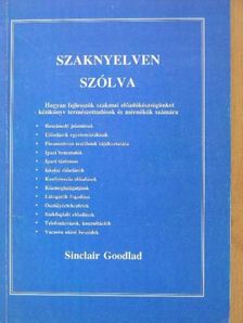 Sinclair Goodlad - Szaknyelven szólva [antikvár]