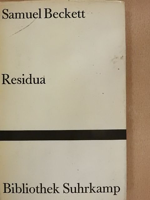 Samuel Beckett - Residua [antikvár]