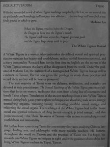 Hsi Lai - The Sexual Teachings of the White Tigress [antikvár]
