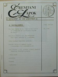 Czuppon Zoltán - Éremtani Lapok 1993. október [antikvár]