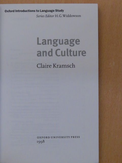 Claire Kramsch - Language and Culture [antikvár]