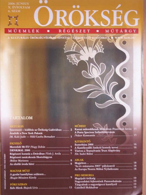 Bajnok Lívia - Örökség 2006. június [antikvár]