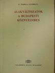 G. Varga Györgyi - Alakváltozatok a Budapesti köznyelvben [antikvár]