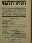 Benedek László - Magyar Orvos 1932. (nem teljes évfolyam)/Magyar Orvos 1933. január-december [antikvár]