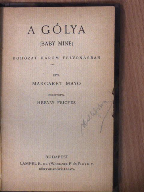 Margaret Mayo - A gólya [antikvár]