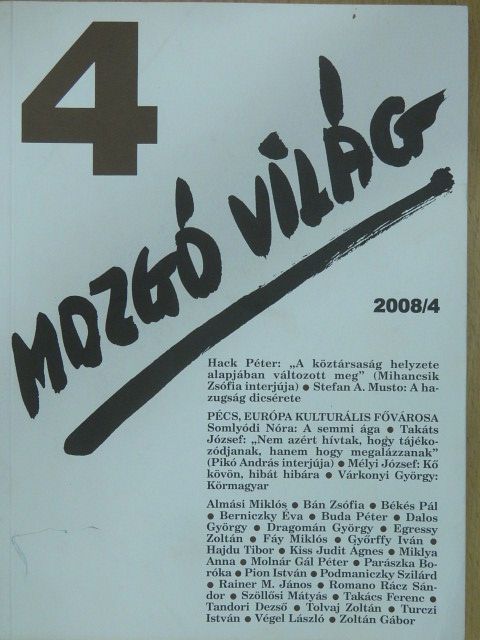 Almási Miklós - Mozgó Világ 2008. április [antikvár]