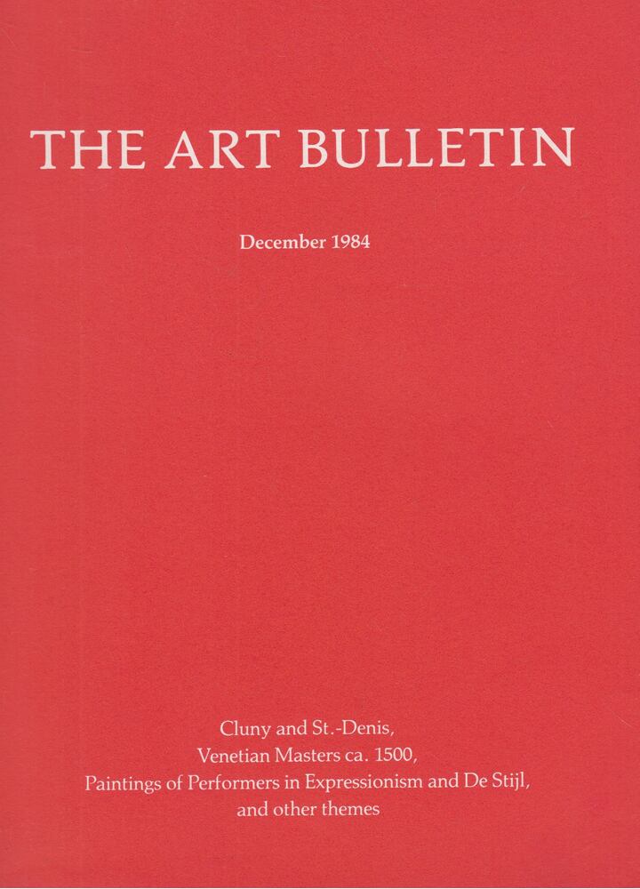 Creighton E. Gilbert - The Art Bulletin December 1984 [antikvár]