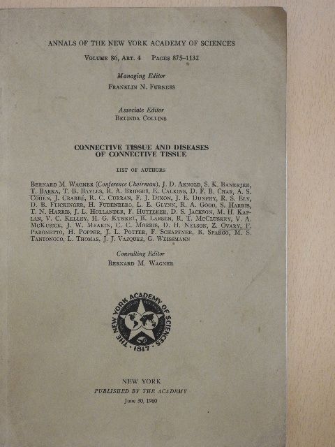 Bernard M. Wagner - Connective Tissue and Diseases of Connective Tissue [antikvár]