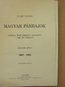 Clair Vilmos - Magyar párbajok II. (töredék) [antikvár]