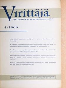 A. Alhoniemi - Virittäjä 4/1969 [antikvár]