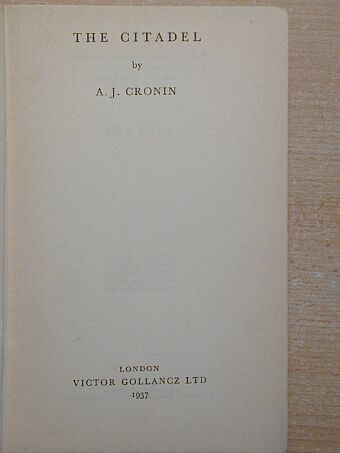 A. J. Cronin - The Citadel [antikvár]