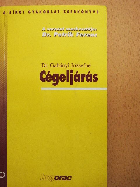 Dr. Gabányi Józsefné - Cégeljárás [antikvár]