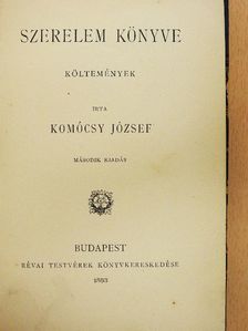 Komócsy József - Szerelem könyve [antikvár]
