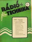 Kellermayer György - Rádió és filmtechnika 1951. július [antikvár]