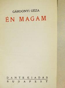 Gárdonyi Géza - Én magam [antikvár]