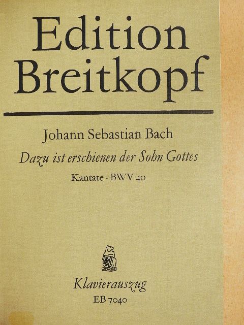 Günter Raphael - Kantate BWV 40-49. [antikvár]