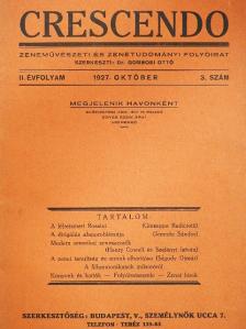 Giuseppe Radiciotti - Crescendo 1927. október [antikvár]