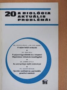 Dr. Gardó Sándor - A biológia aktuális problémái 20. [antikvár]