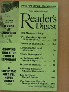 Ben Macintyre - Selected Articles from Reader's Digest December 1994 [antikvár]