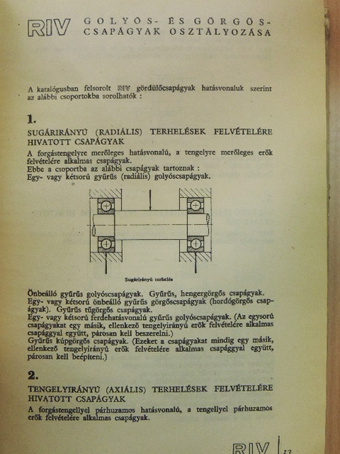 514 számú katalógus-árjegyzék RIV gördülőcsapágyakról [antikvár]