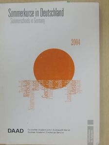 Sommerkurse in Deutschland 2004/Summerschools in Germany 2004 - CD-vel [antikvár]