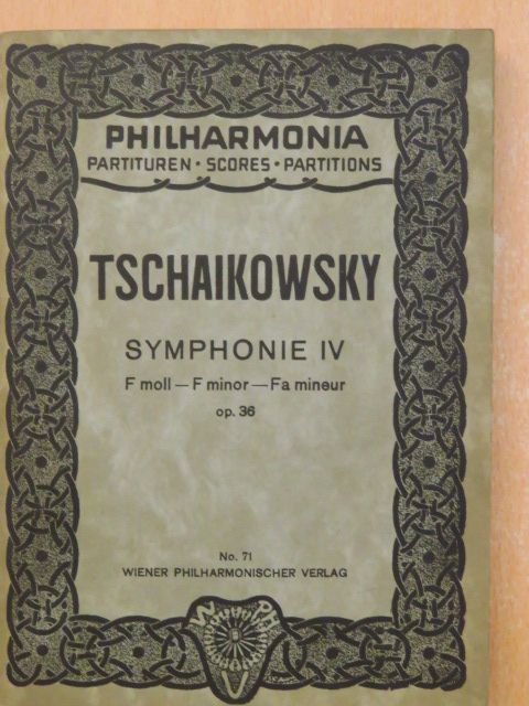 P. I. Tschaikowsky - Symphonie IV.  [antikvár]