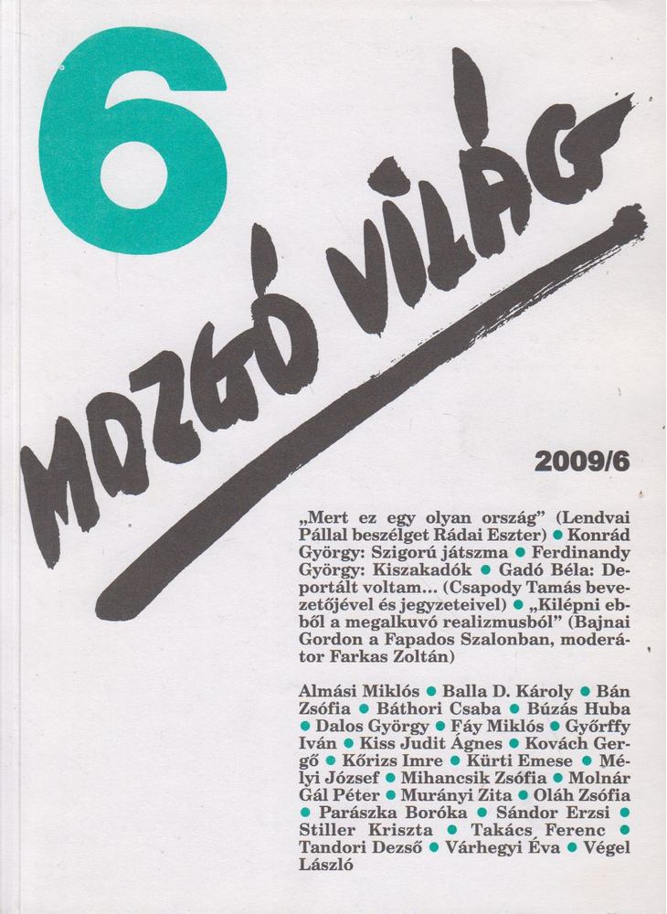 P. Szűcs Julianna - Mozgó Világ 2009/6. [antikvár]