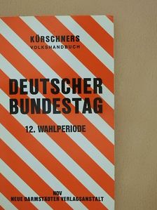 Deutscher Bundestag - 12. Wahlperiode [antikvár]