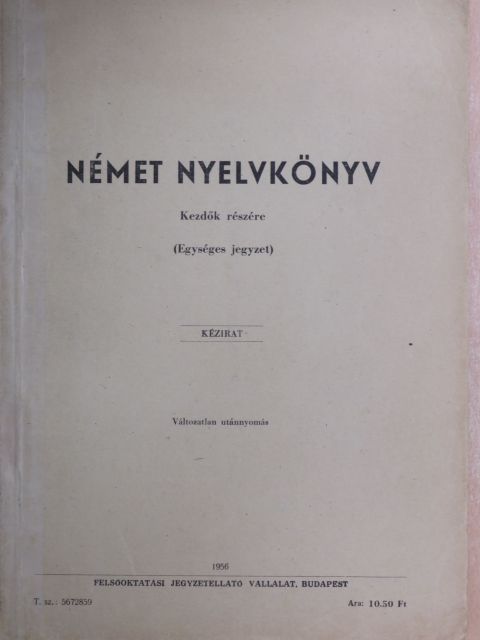 Dr. Szirmai Gina - Német nyelvkönyv [antikvár]