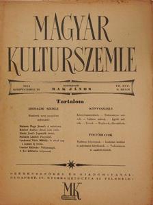 Csathó Kálmán - Magyar Kulturszemle 1944. szeptember 15. [antikvár]