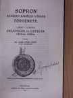 Dr. Vitéz Házi Jenő - Sopron szabad királyi város története I/4. [antikvár]