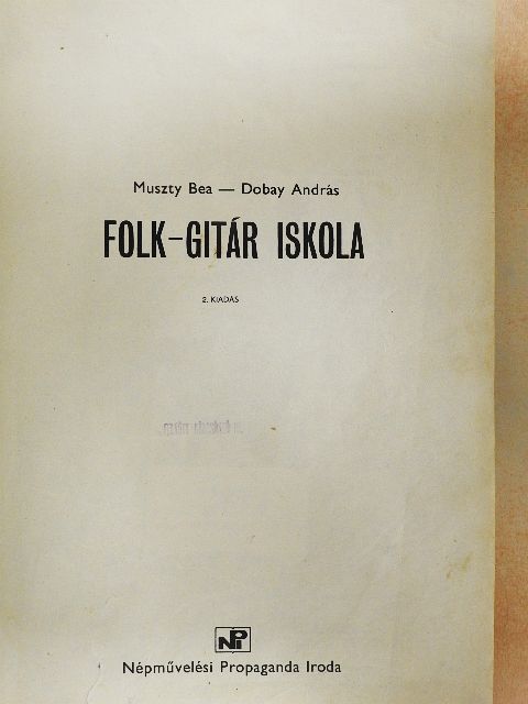 Dobay András - Folk-gitár iskola [antikvár]