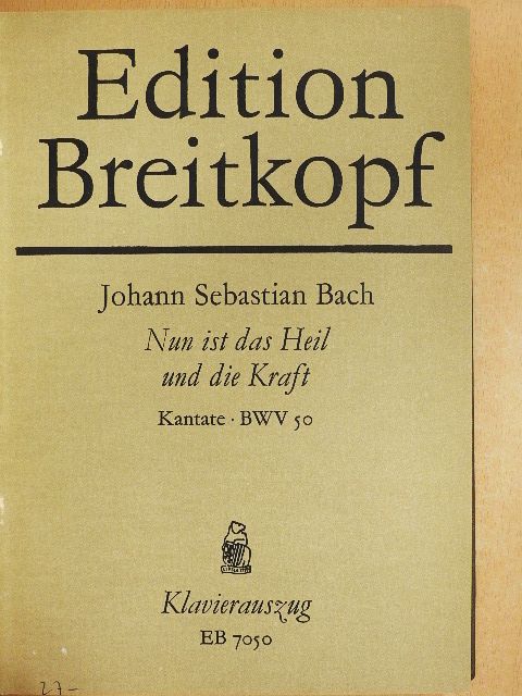 Georg Christian Lehms - Kantate BWV 50-52., 54-59. [antikvár]