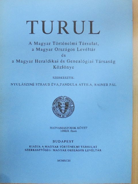 Berényi László - Turul 1993/3. [antikvár]