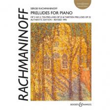 (RAHMANYINOV) RACHMANINOFF - PRELUDES FOR PIANO OP.3 NO.2,OP.23 & OP.32, AUTHENTIC EDITION-REVISED 1992