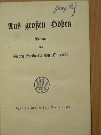 Aus großen Höhen [antikvár]