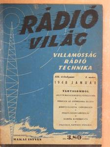 Csák Ervin - Rádióvilág 1948. január [antikvár]